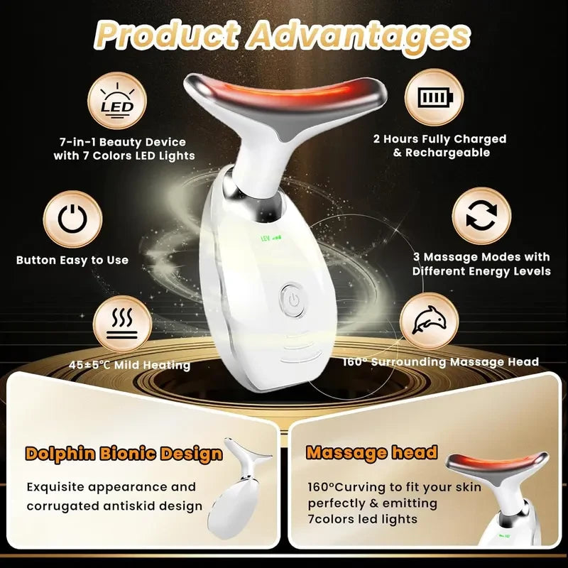 LED Light Therapy Facial Massager