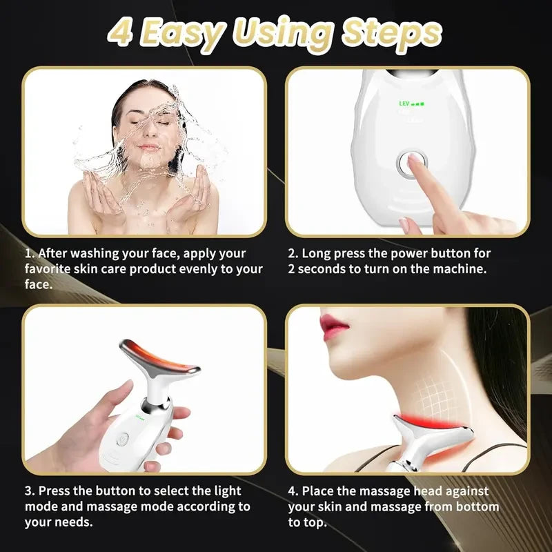 LED Light Therapy Facial Massager