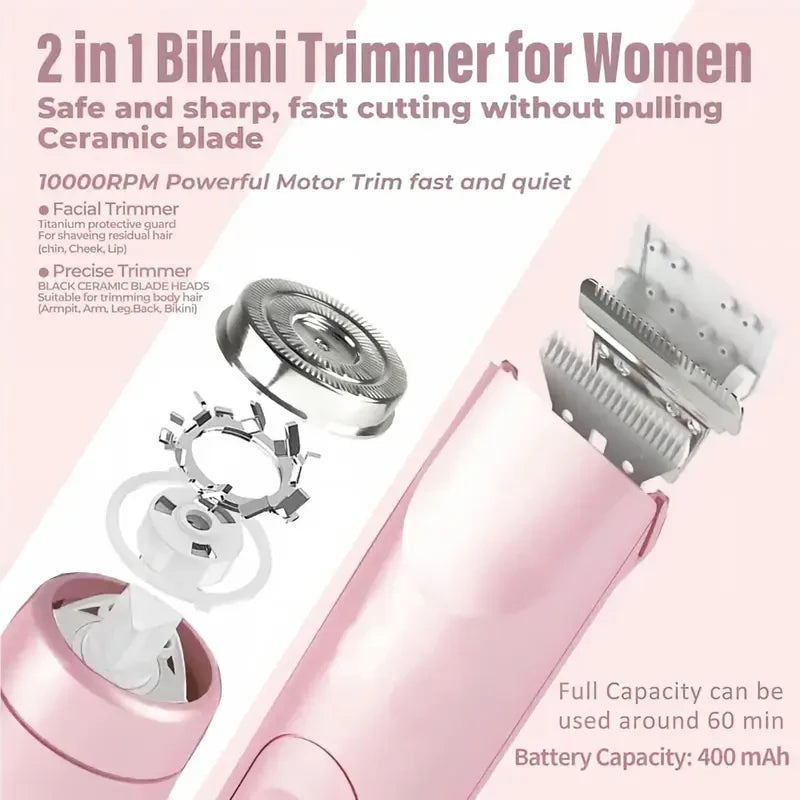 Waterproof Rechargeable Electric Body Hair Trimmer