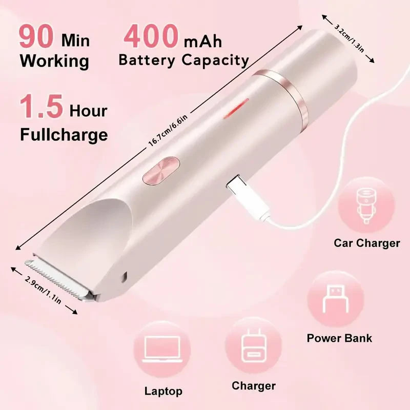 Waterproof Rechargeable Electric Body Hair Trimmer