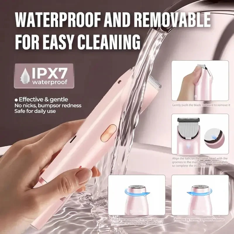 Waterproof Rechargeable Electric Body Hair Trimmer