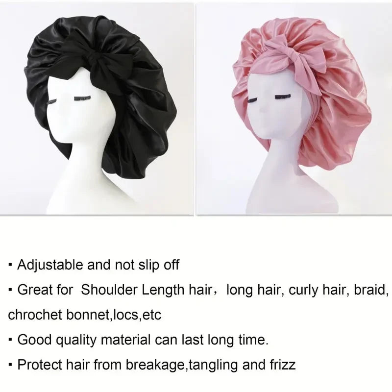 Heatless Hair Curler With Satin Bonnet Set