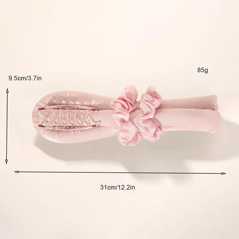 Heatless Hair Curler With Satin Bonnet Set