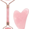 Rose Quartz Jade Roller Gua Sha Set