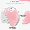 Rose Quartz Jade Roller Gua Sha Set