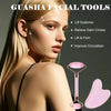 Rose Quartz Jade Roller Gua Sha Set