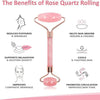 Rose Quartz Jade Roller Gua Sha Set