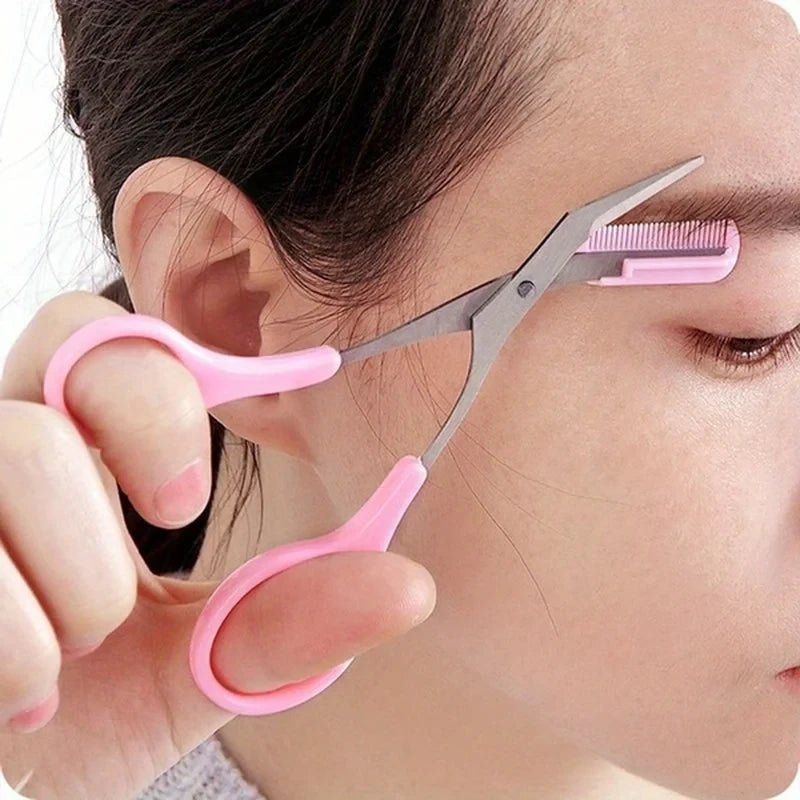 Eyebrow Trimming Scissors With Comb