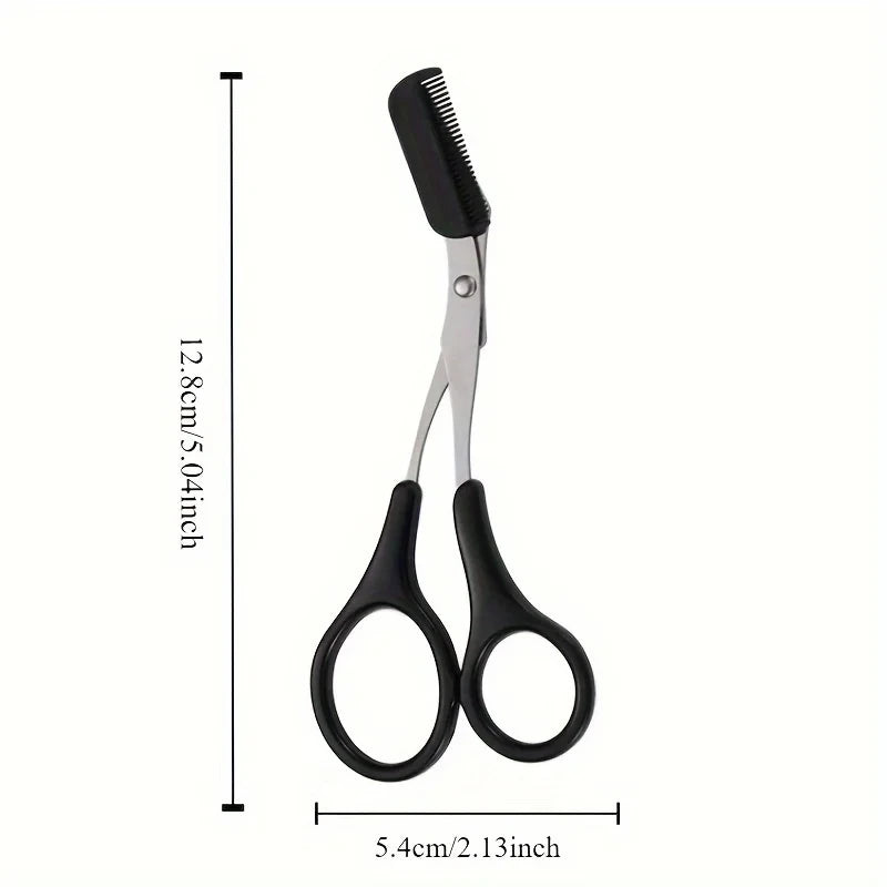 Eyebrow Trimming Scissors With Comb