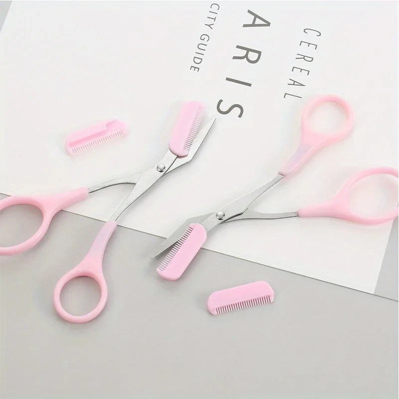 Eyebrow Trimming Scissors With Comb